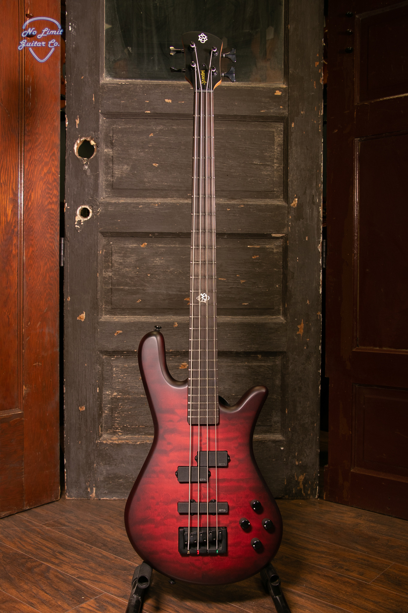 Spector NS Pulse II 4-String Bass Guitar - Black Cherry Matte at