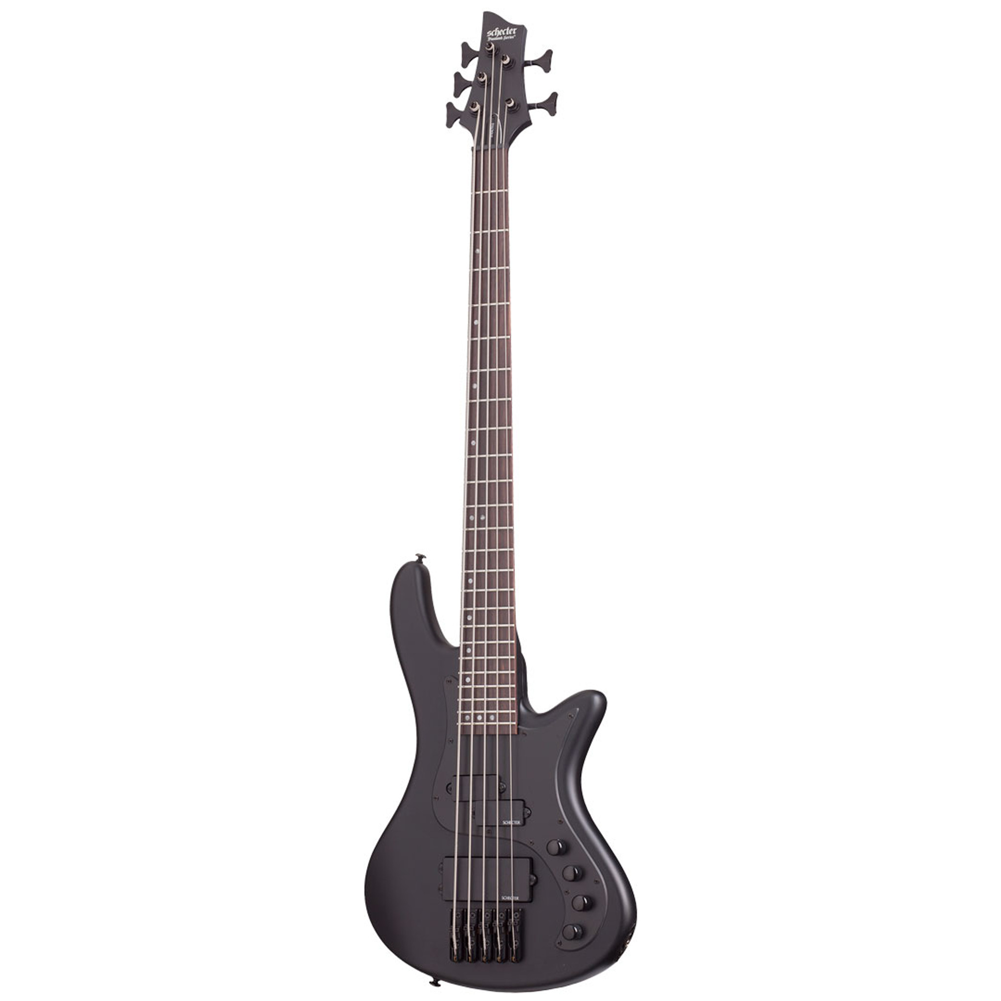 Schecter Stiletto Stealth 5 Electric Bass - Satin Black at No