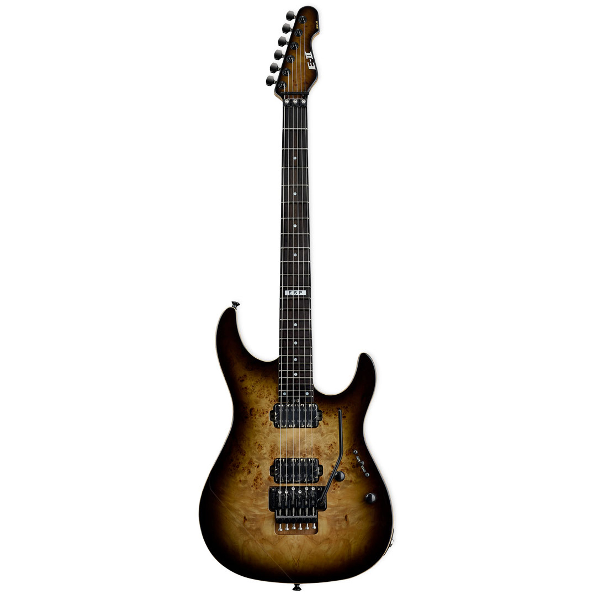 ESP E-II SN-II Electric Guitar - Nebula Black Burst at No Limit 