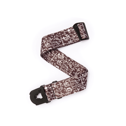 D'Addario Alchemy Planet Lock Strap - Gothic Cross
