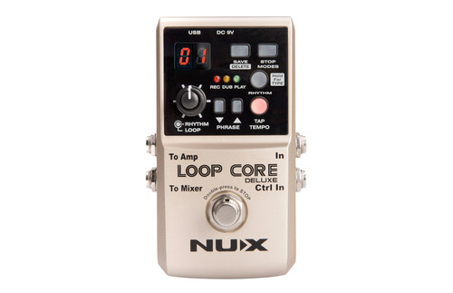 NuX Loop Core Deluxe Bundle Looper Pedal (with Dual Foot Switch)