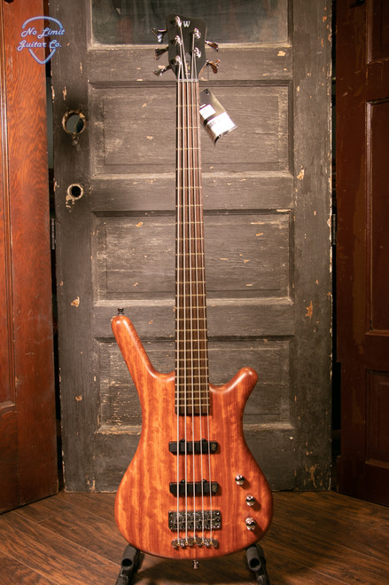 Warwick Pro Series Corvette Bubinga-5 String - Active - Natural Transparent Satin Electric Bass