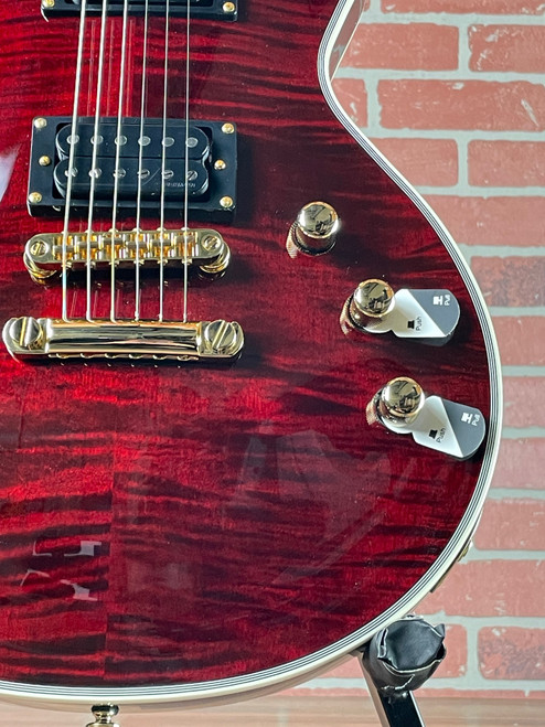 ESP LTD EC-1000T CTM Electric Guitar - See-thru Black Cherry