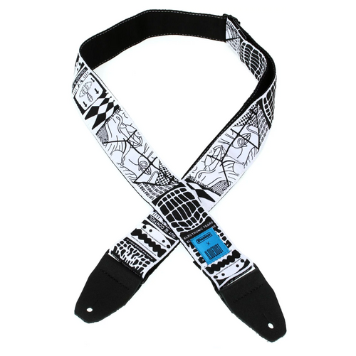 Dunlop ILOVEDUST Jacquard Guitar Straps - Electronic Tears