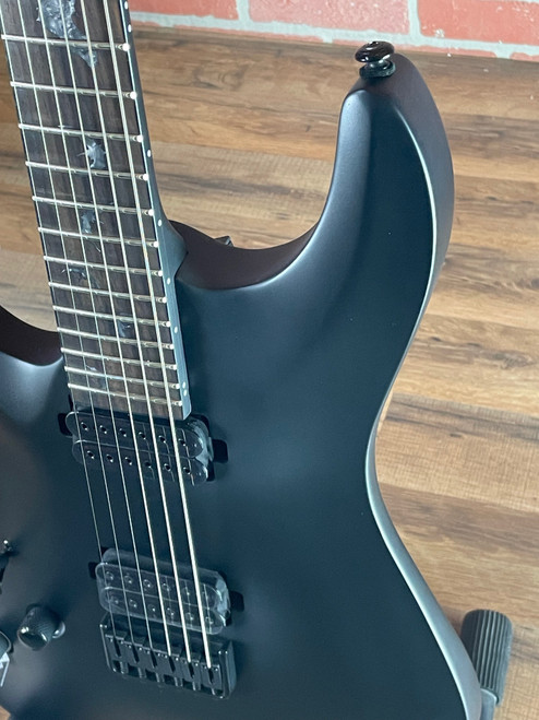 Schecter Damien-6 Left-Handed Electric Guitar - Satin Black Schecter Damien-6 Left-Handed Electric Guitar - Satin Black