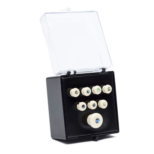 Martin Pearl Inlaid Bridge & Endpins (White)