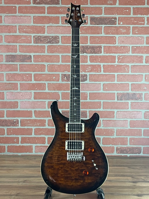 PRS SE Custom 24 Electric Guitar - Quilted Black Gold Sunburst