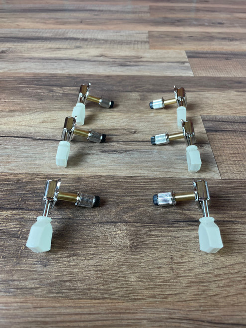 PRS Phase III Vintage Style Locking Tuners - Nickel with Cream Button (Set of 6)