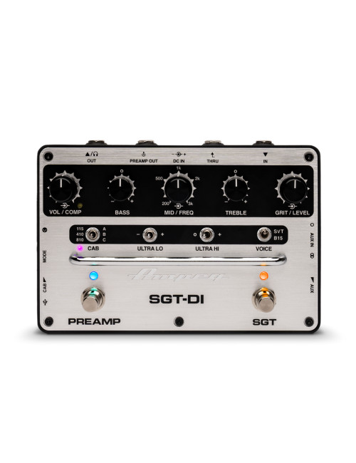 Revolutionary Ampeg SGT-DI with Super Grit Technology, IR Loader cabinet simulation, and iconic SVT/B15 voices. Entire rig in stompbox. No Limit Guitar Co, Idaho Falls. Revolutionary Ampeg SGT-DI with Super Grit Technology, IR Loader cabinet simulation, and iconic SVT/B15 voices. Entire rig in stompbox. No Limit Guitar Co, Idaho Falls.