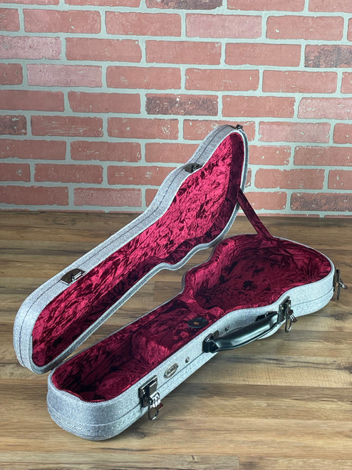 Kala Gray Tweed Archtop Ukulele Hardcase - Tenor Size