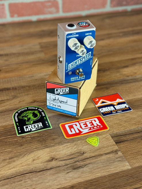 Greer Amps Lightspeed Organic Overdrive Pedal - Standard Blue