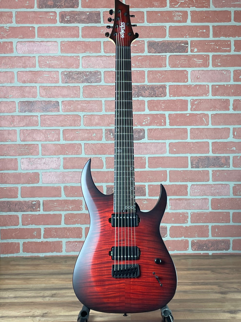 Schecter Sunset-7 Extreme 7-String Baritone Electric Guitar - Scarlet Burst