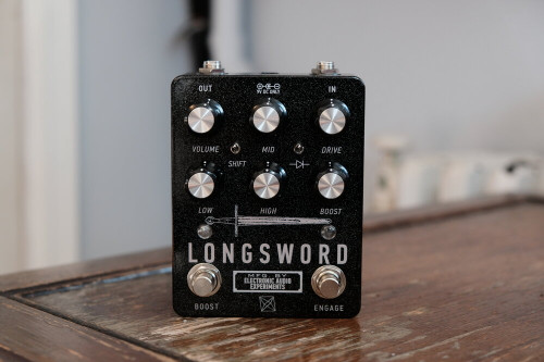 Electronic Audio Experiments Longsword Distortion Pedal - Black Sparkle