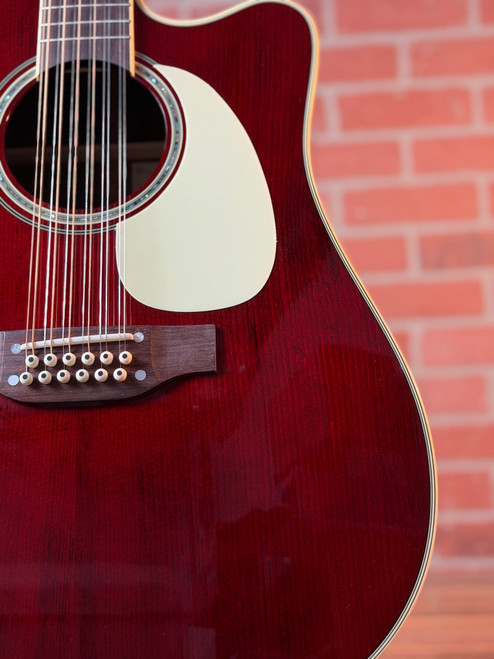 Takamine JJ325SRC-12 John Jorgenson Signature 12-string Acoustic-electric Guitar - Gloss Red