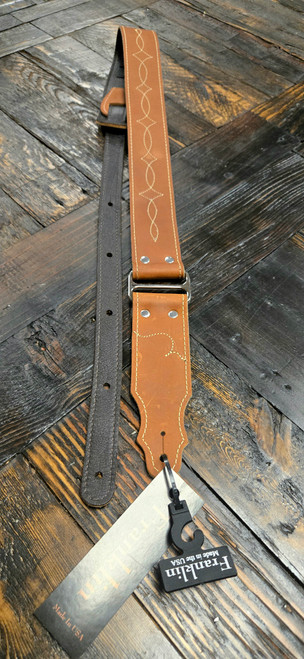 Leather & Chrome Guitar Strap