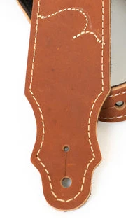Franklin Straps Glove Leather & Chrome Guitar Strap - Brown