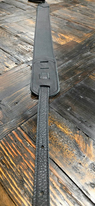 Franklin Strap 3" Original Black Leather Guitar Strap