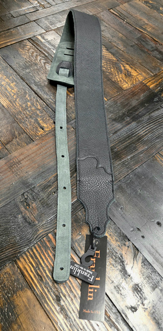 Franklin Strap 3" Original Black Leather Guitar Strap