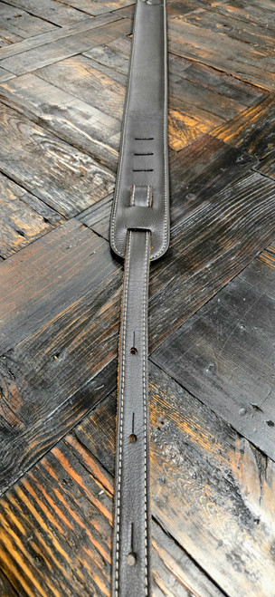 Padded Glove Leather Guitar Strap Chocolate/Natural