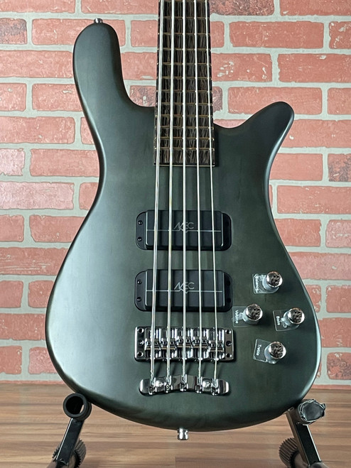 Warwick RockBass Streamer Standard 5-string Electric Bass Guitar - Nirvana Black Transparent Satin