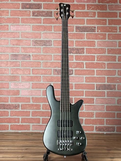 Premium Warwick RockBass Streamer Standard 5-string bass with Carolina Pine body, Wenge fingerboard, and active electronics. German engineering. No Limit Guitar Co, Idaho Falls.