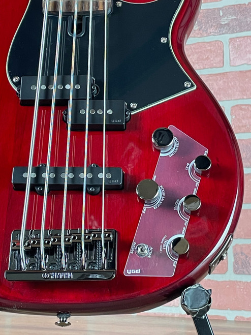Yamaha BB735A 5-string Bass Guitar - Fired Red