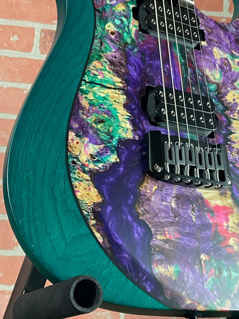 Schecter USA Custom Shop Sunset Extreme 6 Stabilized Top - Ebony Fretboard