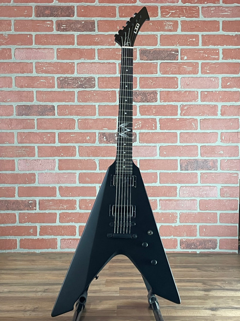 ESP LTD James Hetfield Signature Vulture Electric Guitar - Black Satin