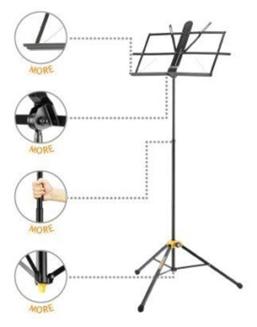 Hercules BS100B Two-section EZ Glide Music Stand