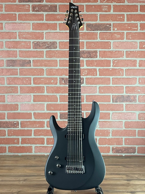 Shop Schecter Demon-7 Guitar - Active Pickups Black Satin | No