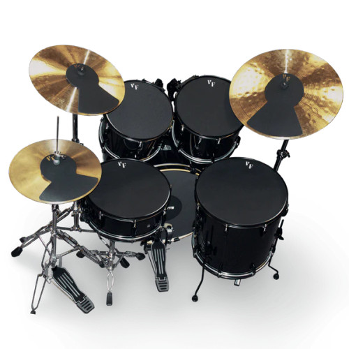 Vic Firth PP3 Complete Standard Drum & Cymbal Mute Prepack - Black