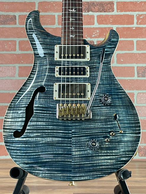 PRS 40th Anniversary Special Semi-hollow 22 Limited Edition Electric Guitar - Faded Blue Whale (Natural Back)