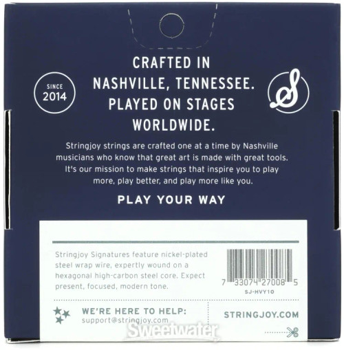 Stringjoy Signatures Nickel Wound Heavy Bottom Light Electric Guitar Strings - 10/52 Gauge