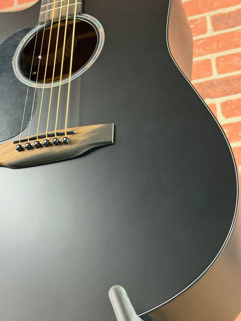 Martin Road Series DC-10E Modern Left-Handed Acoustic-Electric Guitar - Black