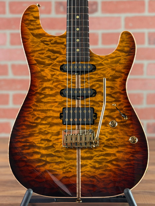 ギター Schecter Quilted Maple ST Type Premium Collection - Schecter USA Custom Shop - No Limit Guitar Co