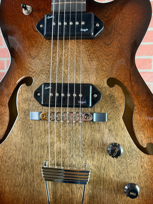 Godin 5th Avenue Thin Line P90 Hollow Electric Guitar - Vintage Burst
