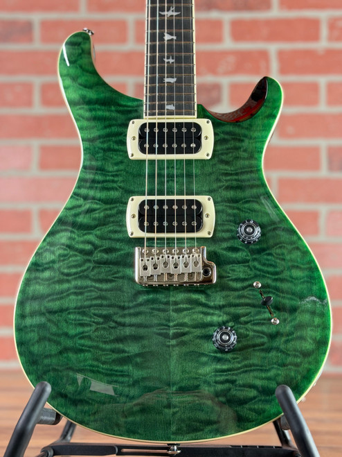 PRS SE Custom 24 Quilt Electric Guitar - Teal Black (Black Back)