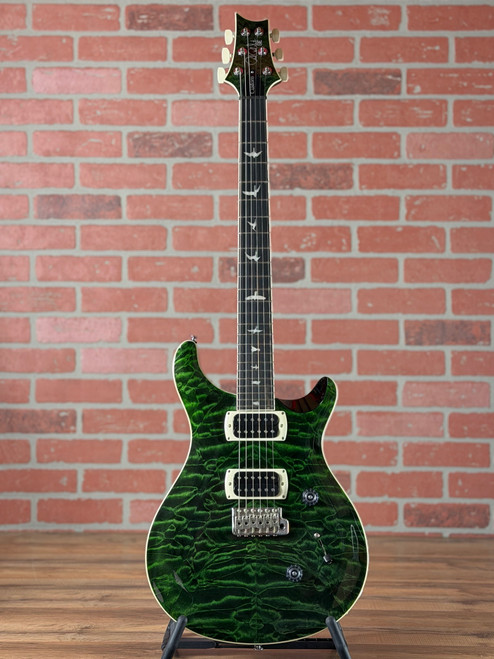 PRS SE Custom 24 Quilt Electric Guitar - Teal Black (Black Back)