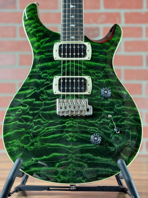 PRS SE Custom 24 Quilt Electric Guitar - Teal Black (Black Back)