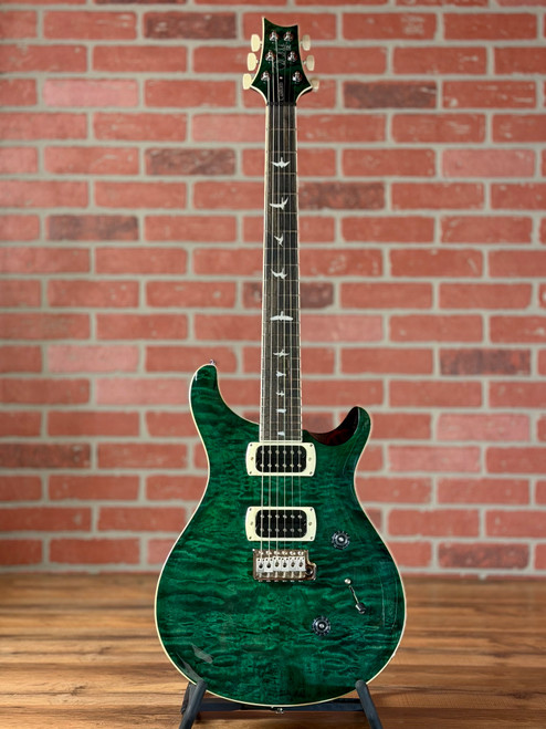 PRS SE Custom 24 Quilt Electric Guitar - Teal Black (Black Back)