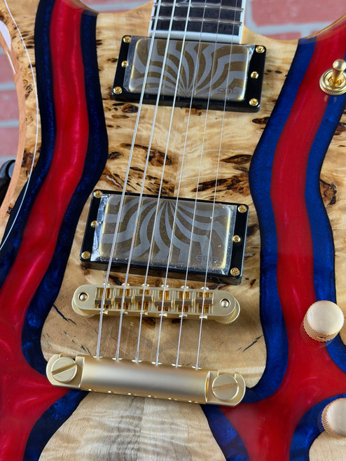 Wylde Audio Goregehn Special Edition Electric Guitar - Blood River Burl