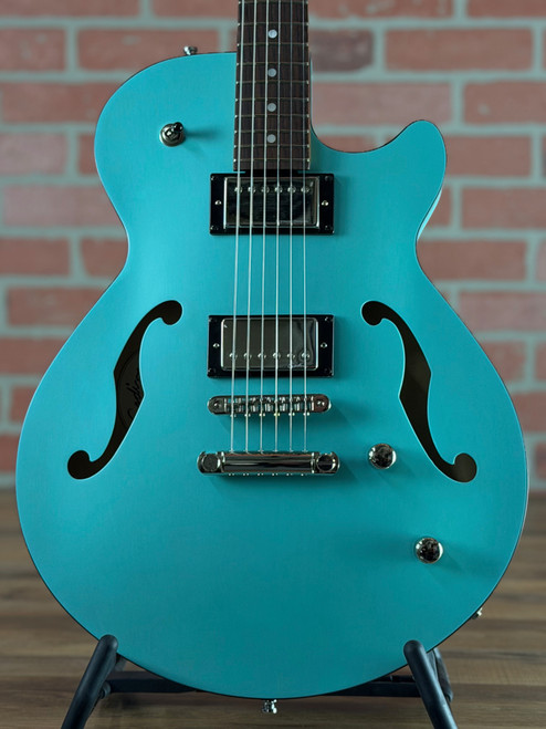 Godin Montreal Premiere HT Semi-Hollow Electric Guitar - Laguna Blue