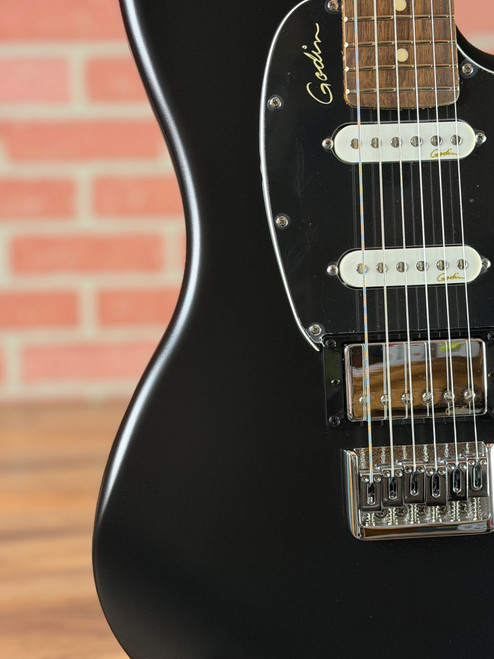 Godin Session HT Electric Guitar - Matte Black RN