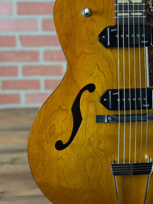 Godin 5th Avenue Jumbo P90 Hollow-Body Electric Guitar - Harvest Gold