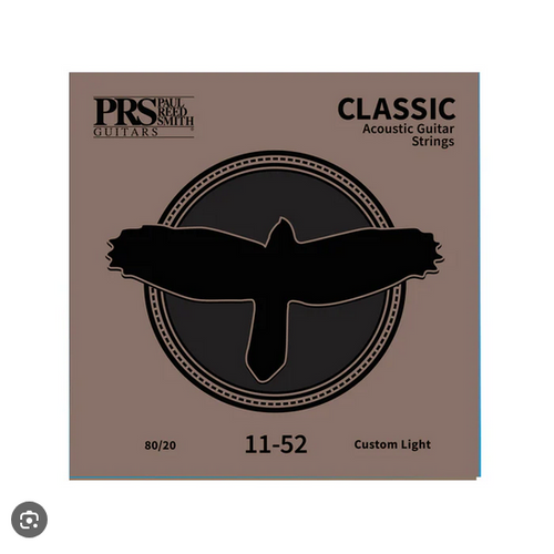 PRS Classic Acoustic Guitar Strings - 80/20 - 11-52 - Custom Light - (3 Pack)