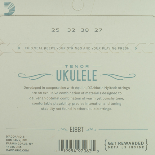D'Addario Nyltech Natural Nylon Tenor Ukulele Strings (2 Pack)