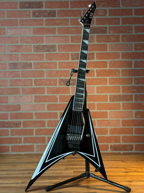 ESP LTD Alexi Laiho Sawtooth SE 20th Anniversary Electric Guitar - Black with White Pinstripes