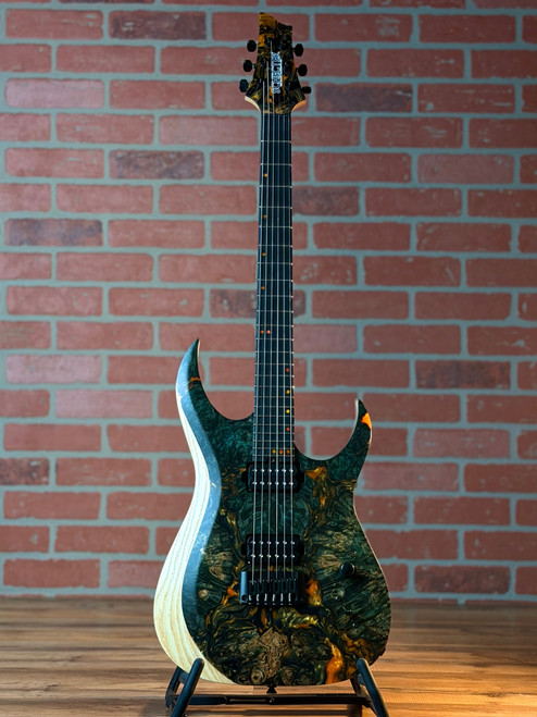 Schecter USA Custom Shop Sunset Extreme Electric Guitar - Natural Satin Stabilizied Top