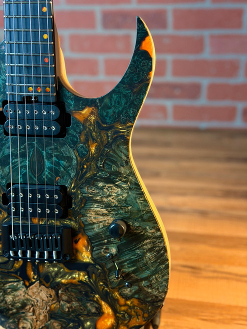 Schecter USA Custom Shop Sunset Extreme Electric Guitar - Natural Satin Stabilizied Top