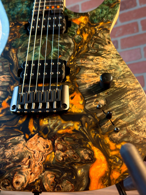 Schecter USA Custom Shop Sunset Extreme Electric Guitar - Natural Satin Stabilizied Top